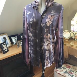 Roberto Cavalli silk button up shirt